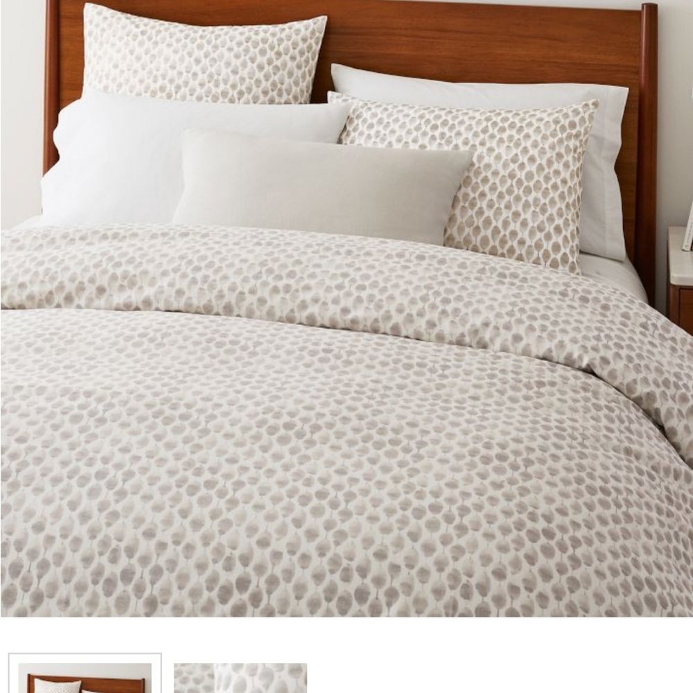 West Elm Stamped Dots Duvet Cover